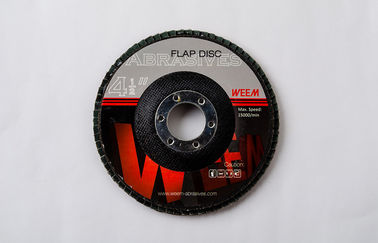 Alüminyum oksit reçine bağlı abrazifler Flap diskleri 4 1/2 Boyut