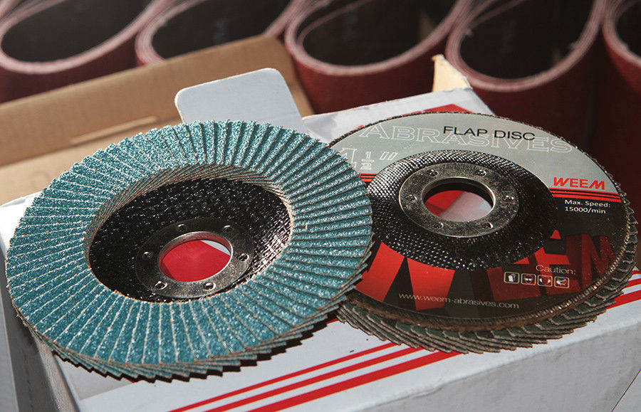 Zirkonya Alüminyum Köşeli Makine Abrasifler Flap Disks Type 27 P36-P120 Grit