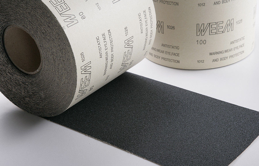 50 Yard Yer Kırpma Sıkıştırıcı kumaş ruloları / kumaş destekli kum kağıdı ruloları P24-P100 Grit