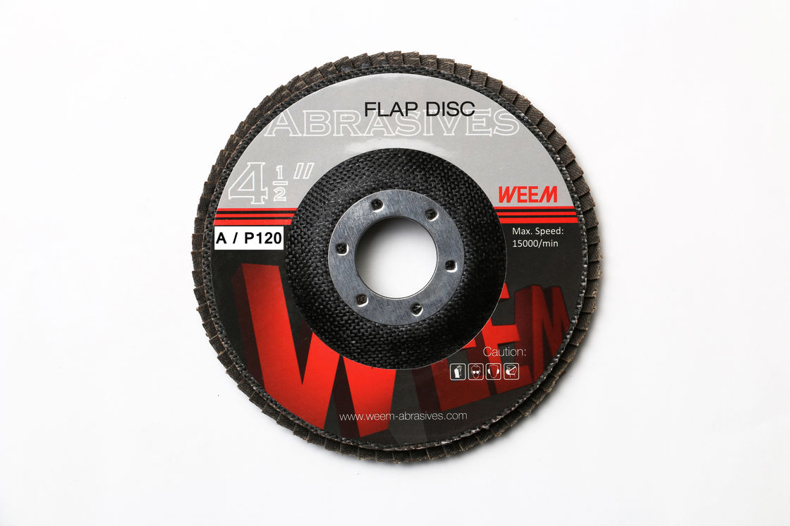 Taşlama makineleri için WEEM Alüminyum Oksit Flap Diskler 4.5inch Tip 27